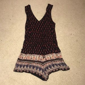 Patterned Romper- Size Medium